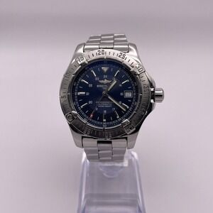Breitling Colt Date A17380 Automatic Blue Dial Stainless Steel Wristwatch